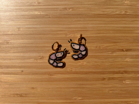 shrimp earrings