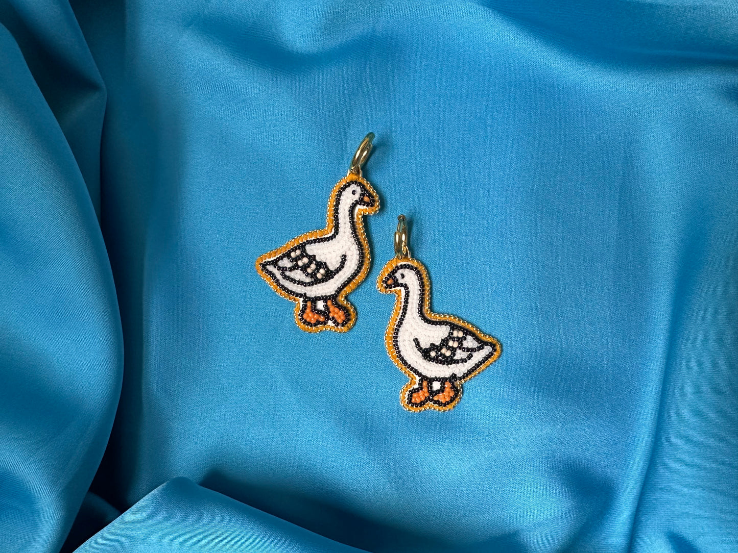 goose earrings