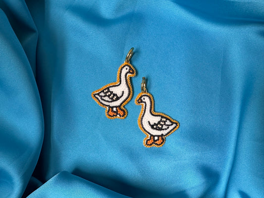 goose earrings
