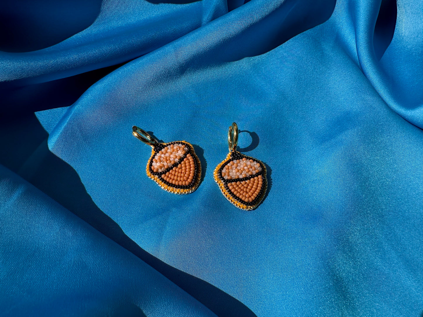 acorn earrings w/ hoops
