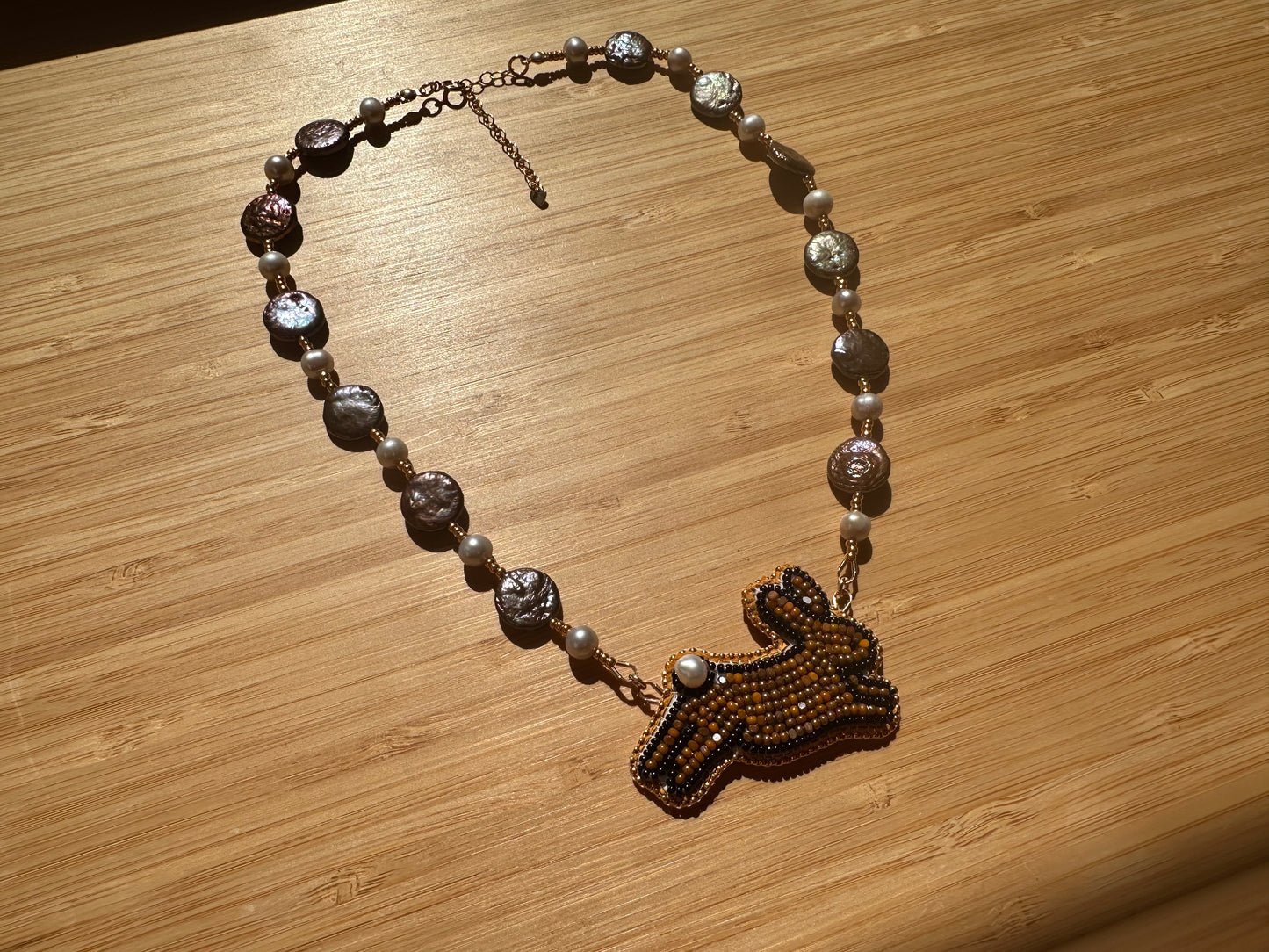 chocolate bunny necklace