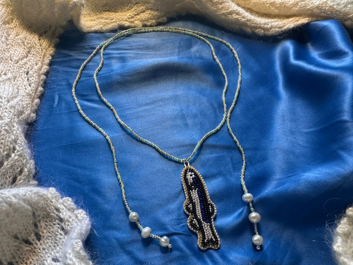 sardine lariat necklace