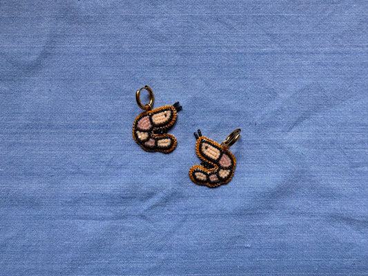 shrimp earrings