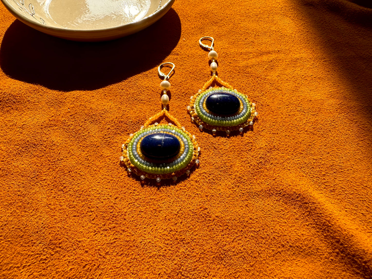 lapis lazuli earrings