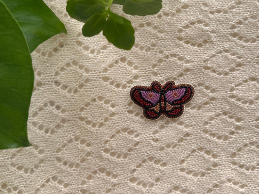 purple moth pin