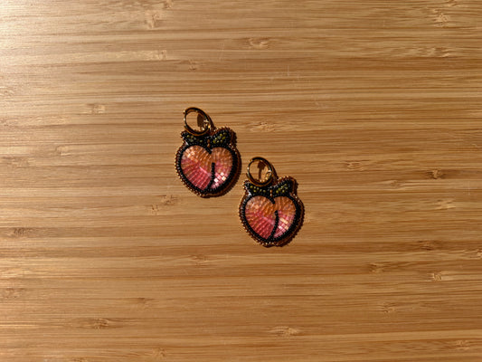peach earrings