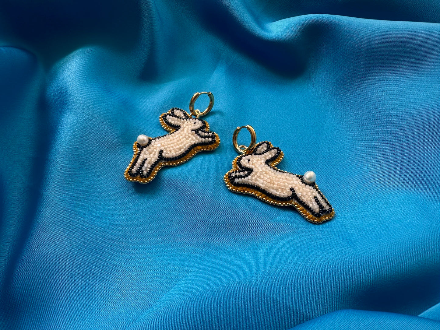 MADE TO ORDER: honey bunny earrings