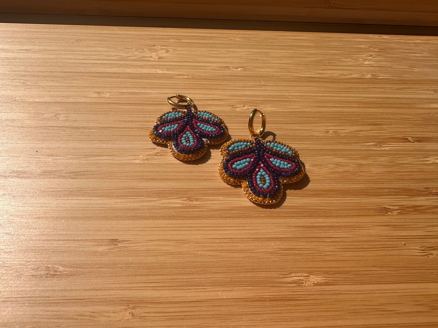 3 petal florals in cobalt & berry