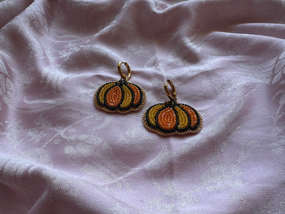 pumpkin earrings