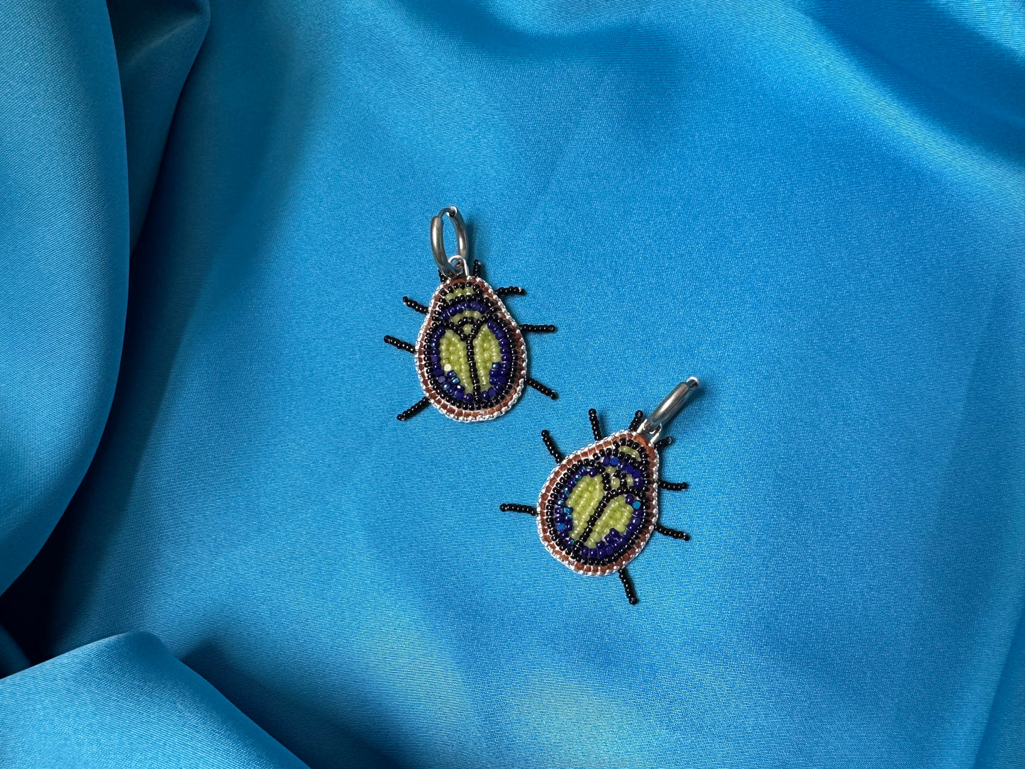 beetle earrings