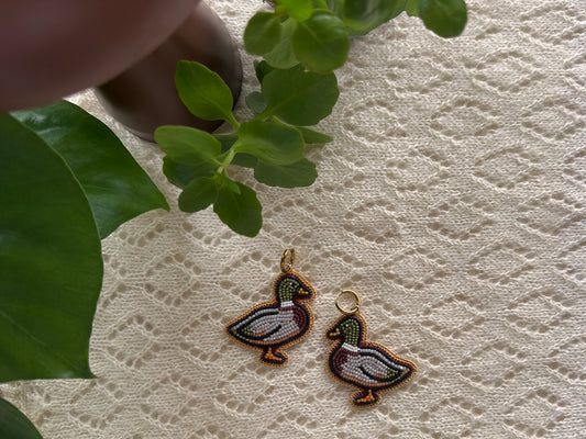 mallard duck earrings