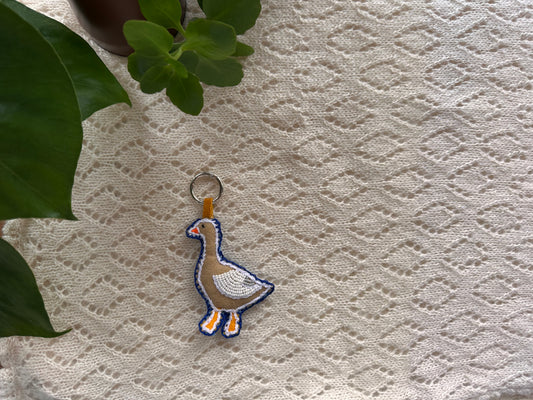 felt goose bag charm/keychain