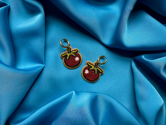 tomato earrings